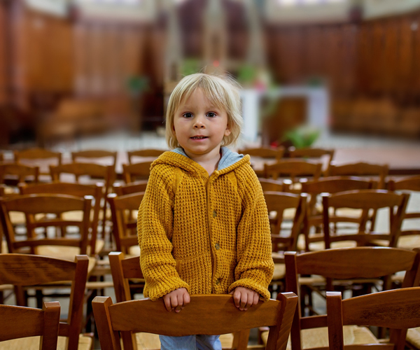 Kids in church